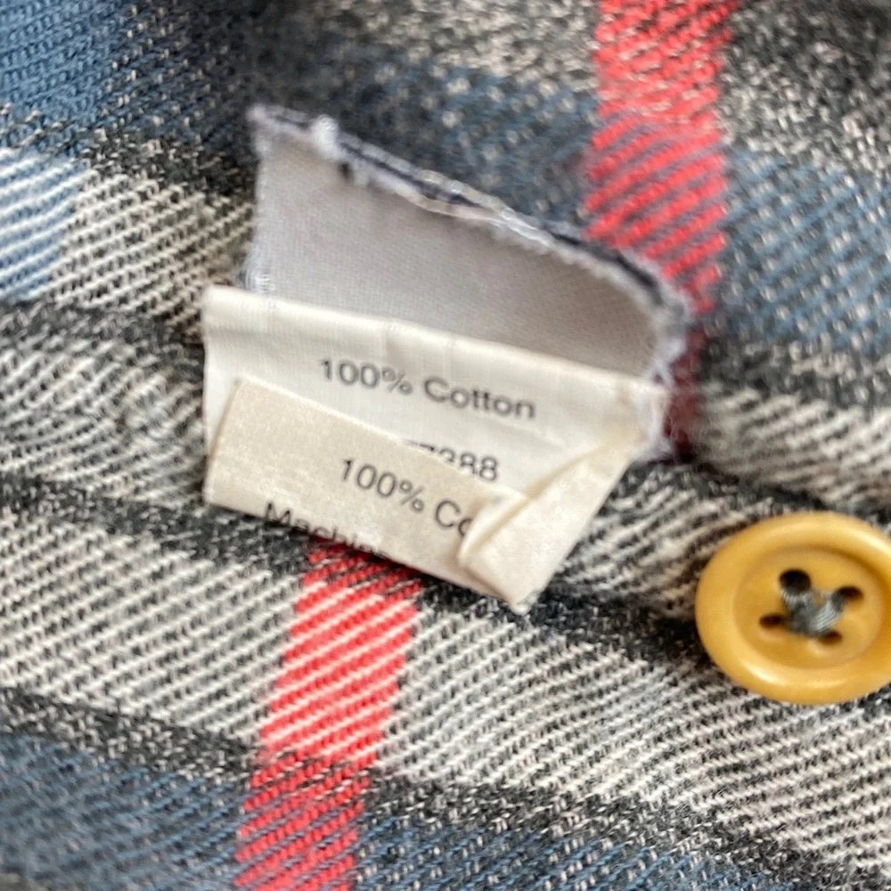 J. Crew flannel button down slim fit XS grunge gorpcore soft breathable